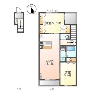 グランパ【2階】の間取り