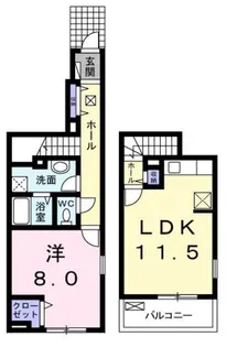 ラ シーマ カイト【1階】の間取り
