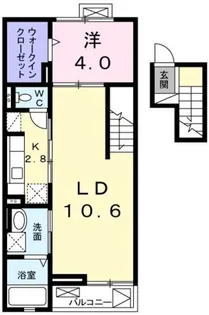 メゾン ソレイユⅠ【4階】の間取り