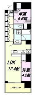 LUXENA八王子寺町【12階】の間取り
