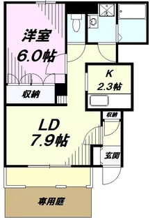 Monotone Life008【1階】の間取り