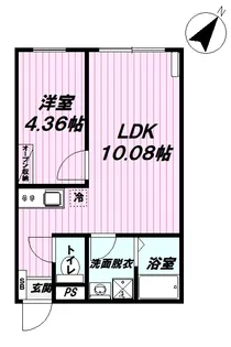 グランディール羽村 【2階】の間取り