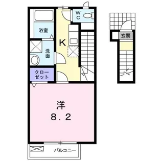 カトゥル セゾン【2階】の間取り