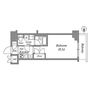 SHOKEN Residence八王子【4階】の間取り