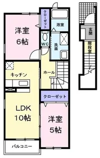 フロレスタ桜木【2階】の間取り