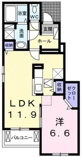 カルム メゾン【1階】の間取り