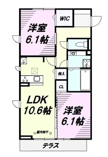 D−roomさくら【2階】の間取り