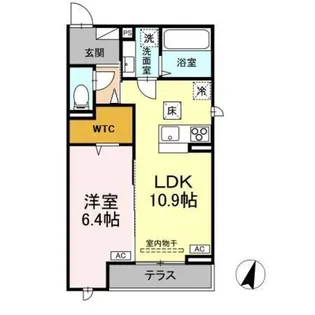 D−ROOM松木【1階】の間取り