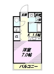 S−FORT八王子堀之内【402号室】の間取り