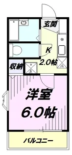 エクレールふれあい【110号室】の間取り