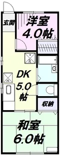 RJフラット【1階】の間取り