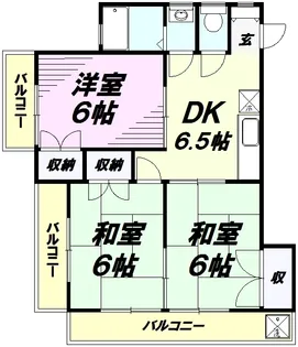 木下マンション【2階】の間取り