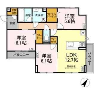 Belle・Grace【2階】の間取り