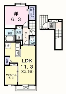 グレイス・K【2階】の間取り