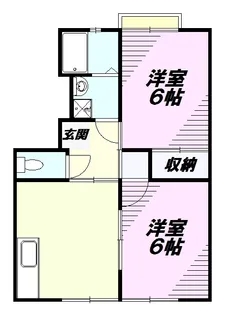 クロノス高尾North【201号室】の間取り