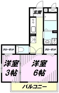 シェドゥーヴル【3階】の間取り