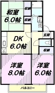 ヴェルドミール【1階】の間取り