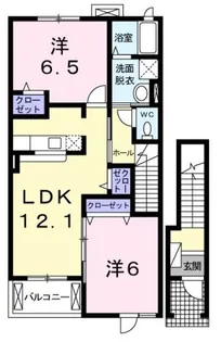 リリーフレジデンス【2階】の間取り