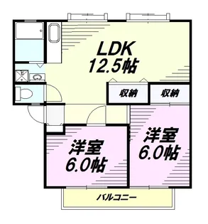 サンガーデン中山【A201号室】の間取り