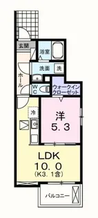 シャンモワノ【1階】の間取り