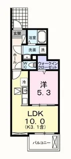 シャンモワノ【1階】の間取り