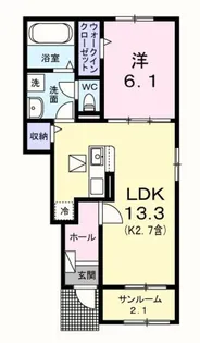 エール ドゥ【1階】の間取り