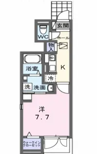 ル シエル Ⅱ【1階】の間取り