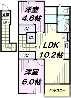 アウローラ・レン【2階】の間取り