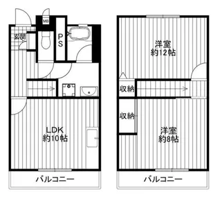 メゾンセレナイト【2階】の間取り