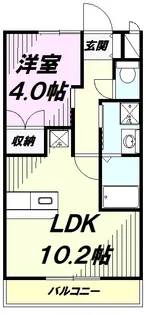 大鈴樹Ⅱ(オオベルジュ)【105号室】の間取り