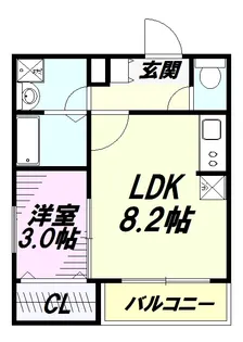 (仮称)ジーメゾン八王子散田【2階】の間取り