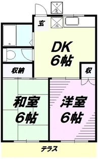 メゾン・ド・イワイ【1階】の間取り