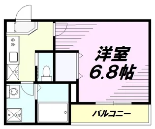 MELDIA青梅【101号室】の間取り
