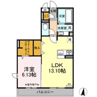 グランメール【3階】の間取り