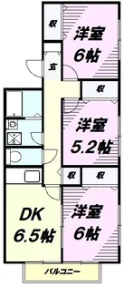メゾンクレール【2階】の間取り