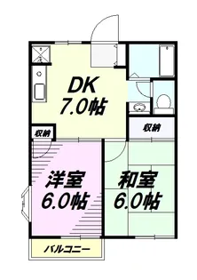 チェリーコート柚木【201号室】の間取り