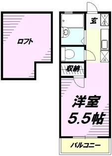 美里ハウス居村【1階】の間取り