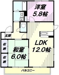シェモワC【1階】の間取り