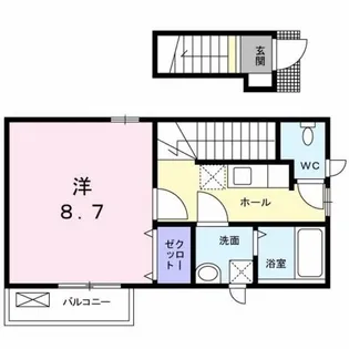 クリーク 日野本町【2階】の間取り