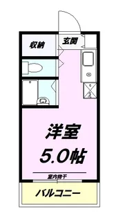 レジデンスカープ八王子【309号室】の間取り