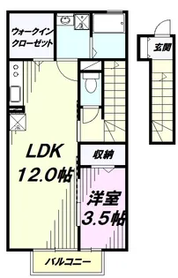 エルダンジュ【206号室】の間取り