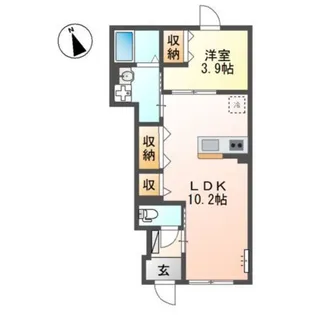 メゾン・ド・アロハ(Maison・de・Aloha)【1階】の間取り