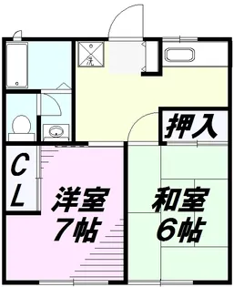 キャトルセゾン【1階】の間取り