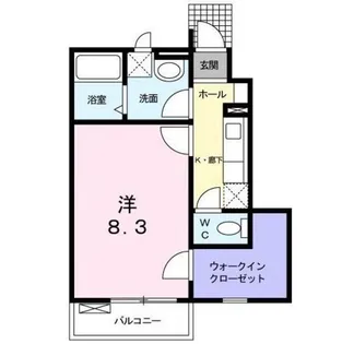 オルタンシア【104号室】の間取り