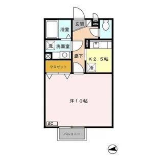 ラ・プラージュ【2階】の間取り