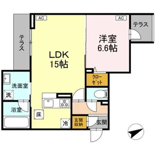D−residence稲城【1階】の間取り