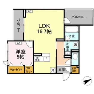 D−residence稲城【2階】の間取り