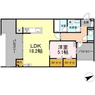 D−residence稲城【2階】の間取り