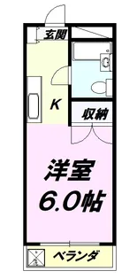 グリーンプラザ滝山【1階】の間取り