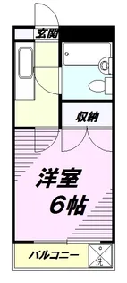 フラット1124【2階】の間取り